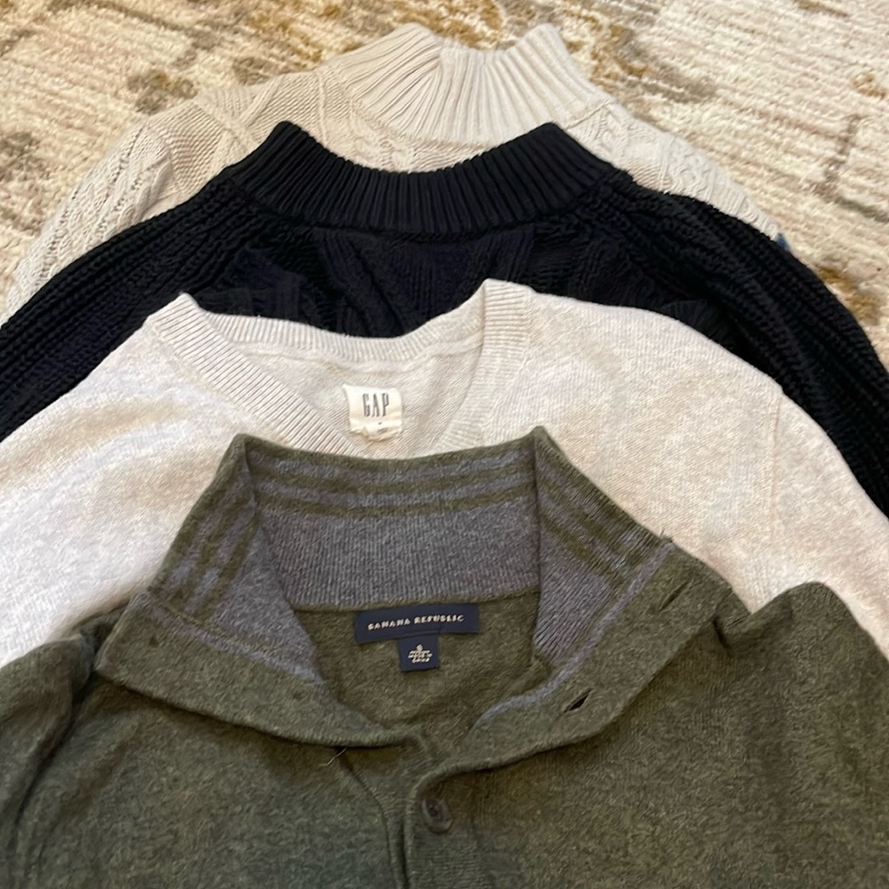 variety of mens cotton sweaters